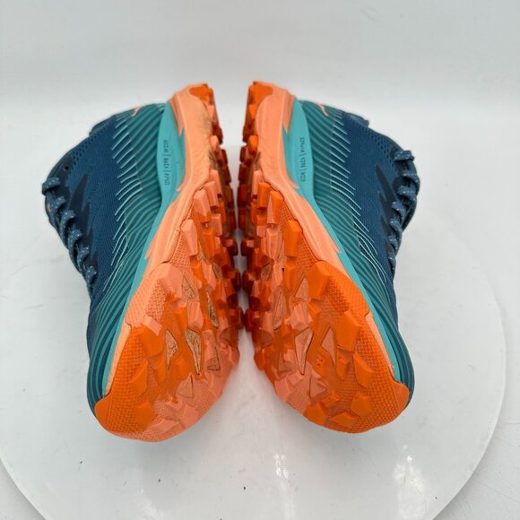 Hoka One One Torrent 2 Women Size 7 1110497-RTCN Real Teal Cantaloupe Shoes - Picture 7 of 11